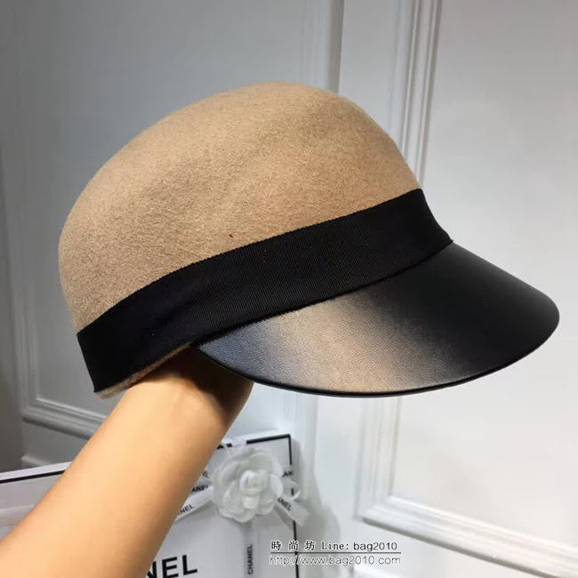 CHANEL香奈兒 新款 百搭羊絨鴨舌軍帽 LLWJ5672